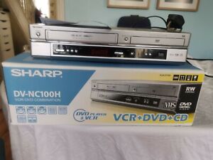 Sharp DV-NC100H VCR/DVD & CD Combination player-Multi Region-no remote-Working