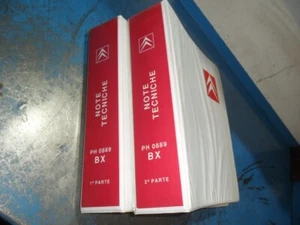 COPPIA MANUALI NOTE TECNICHE ORIGINALE CITROEN BX - Foto 1 di 3