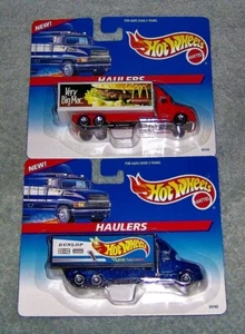 VINTAGE-1996--MATTEL--1/87--"HOT WHEELS TEAM RACING & McDONALD'S HAULERS"-MIC8Ps - Picture 1 of 2
