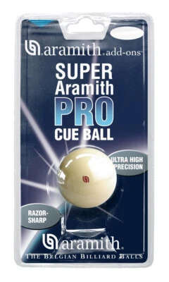 New Aramith Super Pro Cue Ball - 2 1/4" - Blister Pack