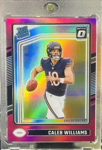 💥2024 Panini Donruss Optic - Rated Rookie Caleb Williams #201 Pink Prizm (RC) - Picture 1 of 11
