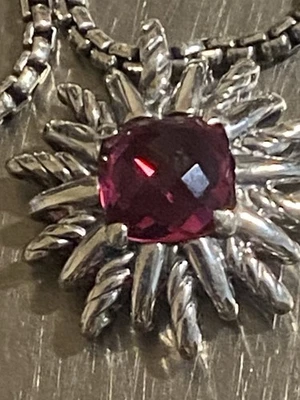 Collar Colgante Turmalina David Yurman Starburst Plata de Ley 925 Foto 1 de 4