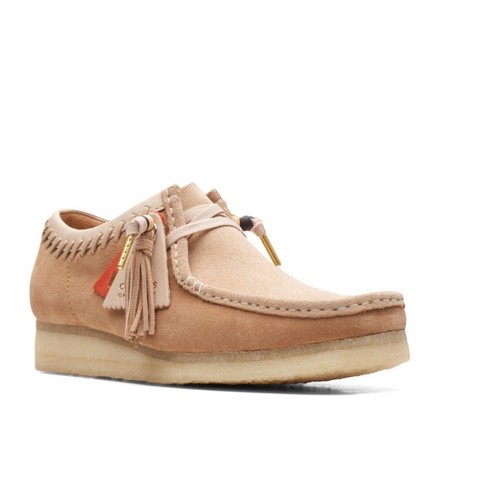 Clarks Originals Wallabee uomo rosa ricamato scamosciato taglia UK 9 5 44