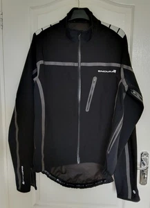 ENDURA FAL001 Waterproof Mens Cycling Jacket Black & Grey Reflective Quality - Picture 1 of 6