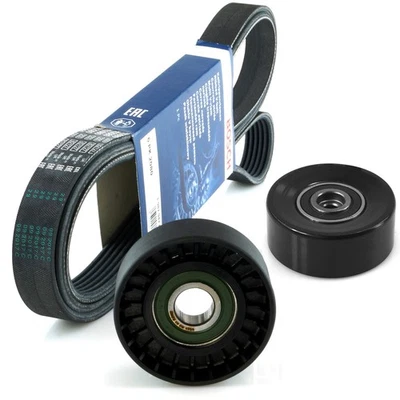 BOSCH Keilrippenriemen + Rollensatz für BMW 3er 5er 6er 7er X3 X5 2.0 3.0 Diesel - Bild 1 von 4
