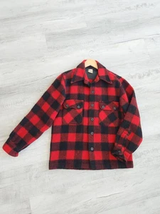 Vintage Roomy Richard Union Made 100% Wool Plaid Jacket L - Picture 1 of 8