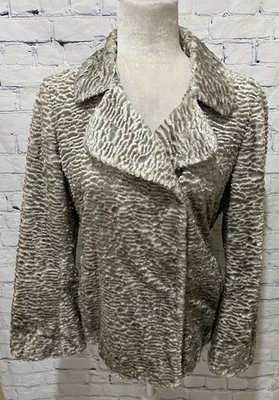 Jaqueta INC Feminina Prata Velvet Wave Estilo Retrô Manga Larga Tamanho Pequeno - Imagem 1 de 4