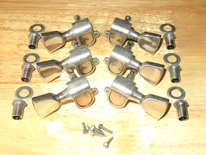 Gibson 1980 Nickel Logo Tuners w/ Crown Keys - Picture 1 of 1