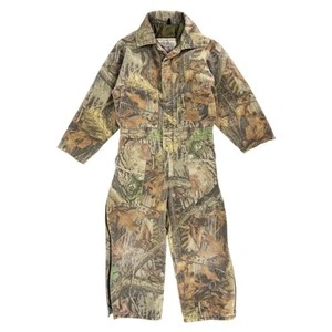 90s camouflage coveralls Walls Advantage Timber camo kids 1990s vintage - Picture 1 of 8