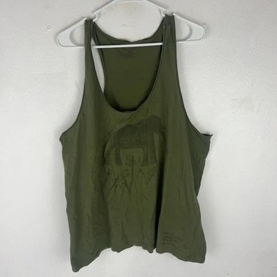 DENIM & SUPPLY RALPH LAUREN Майка женская XL ELEPHANT спортивная хлопковая зеленая - Изображение 1 из 4