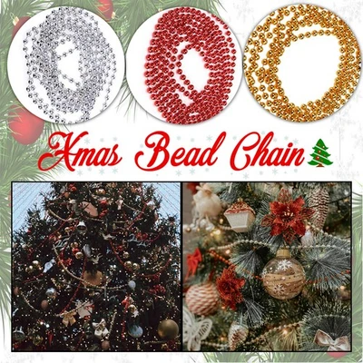 Catena Di Perline Da 7,3M Per Decorazioni Natalizie Per Albero Di Natale E Feste - Immagine 1 di 4