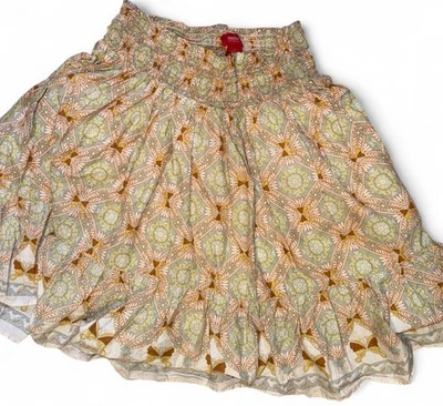Falda para mujer Mossimo Supply Co talla pequeña estampado mariposa multicolor Foto 1 de 4