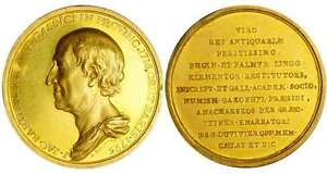 France - Jean-Jacques Bartholomew, Preservative Of Currencies Medal Gold 1795