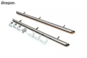 Barre Laterali Per Mercedes Classe X 2017+ Tubi Acciaio Inox Lucido Gonne - Foto 1 di 4