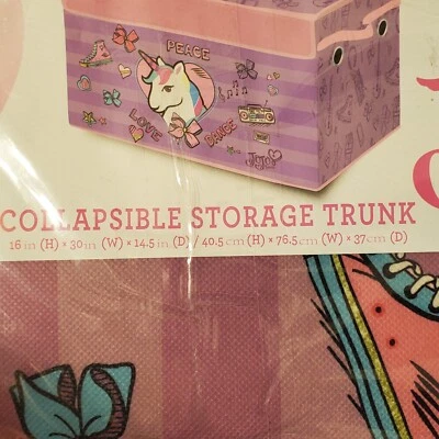 Idea Nuova Jojo Siwa Plegable Unicornio Almacenamiento Baúl Caja de Juguetes con Tapa para Niños Foto 1 de 4