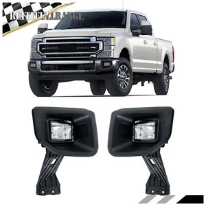 Pair Fog Light Lamp W/Cover Halogen For Ford F250 Super Duty 2020 2021 2022 - Picture 1 of 10