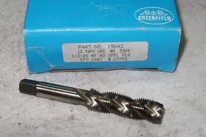 GREENFIELD 1/2"-20 NF GH3 Rápido Alta Espiral 3 Flautas Enchufe Grifo 15043 EE. UU. - Imagen 1 de 1