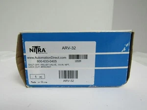 VÁLVULA DE ALIVIO DE CIERRE NITRA ARV-32, 1/4" NPT. SOPORTE DE BLOQUEO - Imagen 1 de 4