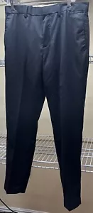 Pantalone elegante Banana Republic conico blu navy lana uomo taglia 32W x 30L nuovo - Foto 1 di 11