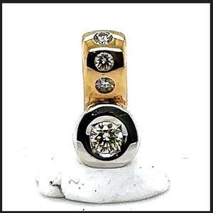 14K 585 Gold MONCARA 0,25 Diamant Brilliant Anhänger Germany Zertifikat Pendant - Bild 1 von 24