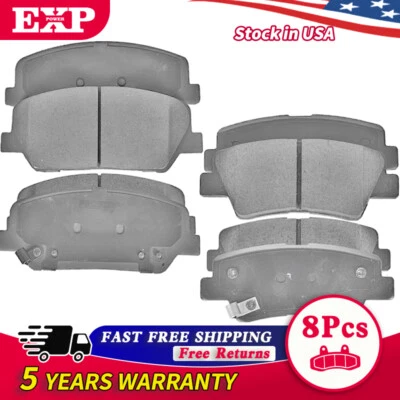 FRONT + REAR Brake Pads For KIA Optima 2.0L 2011-2014 Premium Ceramic Disc - Image 1 of 4