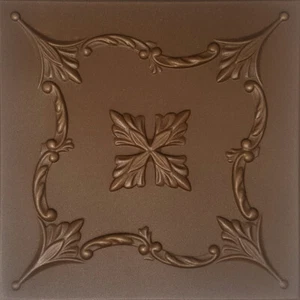 Ceiling Tiles, Glue Up, 20" x 20", DIY, Decorative, Styrofoam, SARATOV BROWN - Picture 1 of 4