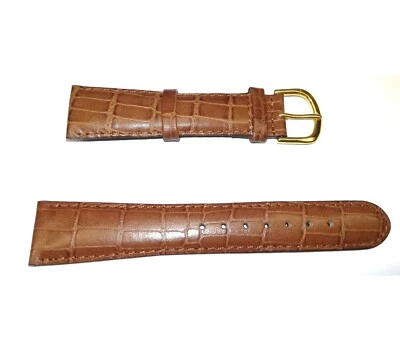 Correa de reloj de cuero artesanal deBeer - grano de cocodrilo salvaje  Foto 1 de 2