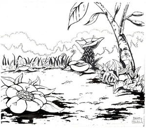 Tales from the Cryptkeeper Production arte conceptual dibujado a mano / EC Comics 1993 - Imagen 1 de 4