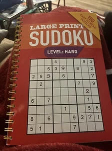 Großdruck Sudoku Level Hard 2018 von Arcturus Holdings limitierte Puzzles - Bild 1 von 3
