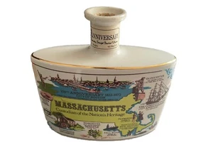 Massachusetts 150th Boston Anniversary Liverpool Porcelain Bourbon Decanter - Picture 1 of 3