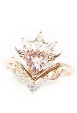 Bisoulovely Isabella 14kt Rose Gold Ring With Moissanite SIZE 4.5/5/5.5