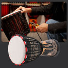 Black Elephant Pattern Djembe Drum Percussion Instrument for Beginner 8"