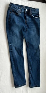 NWOT Gap kids boy's size 10 dark blue stretch skinny adjustable waist jeans - Picture 1 of 3