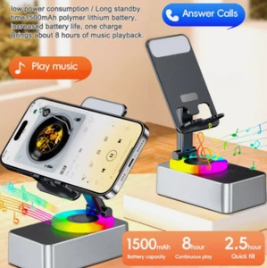3 in 1 Bluetooth Audio Power Bank Bracket Phone Holder HiFi Speaker*** - Picture 1 of 12