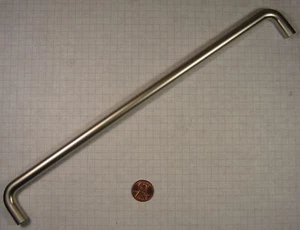 HAFELE #116.09.671 WIRE PULL, STEEL, SATIN NICKEL-PLATED, M4 x 288mm CENTERS - Bild 1 von 2
