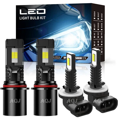 For Dodge*Dakota Durango 2001 2002 2003 Combo LED Headlight Fog Light Bulbs - Imagem 1 de 4