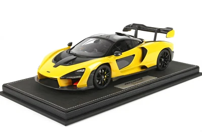 Senna -McLaren - Volcano Yellow black interior - 1/18 - BBR - Image 1 of 4
