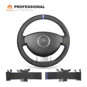 Cubierta de volante de gamuza sintética para Dacia Renault Duster Dokker Lodgy Logan - Imagen 1 de 10