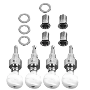 4pcs Banjo Machine Heads Tuning Pegs Tuners Keys with 4 Bushings for Banjo - Picture 1 of 12