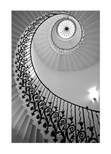 Poster Treppe Poster auf hochwertigem Papier Druck Einrichtung Wohnzimmer Haus  - Bild 1 von 5