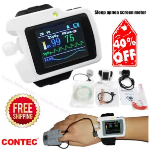 CONTEC RS01 Respiration Sleep Monitor,Wrist Sleep Apnea Screen Meter PC Software - Picture 1 of 12
