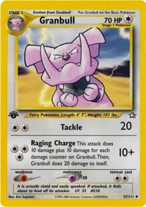 Granbull 37/111 1st Edition Neo Genesis Mint Pokémon Card - Picture 1 of 1