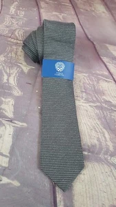 NEW Vince Camuto Men's Neck Tie Arturo Stripe Gray/White - Picture 1 of 5