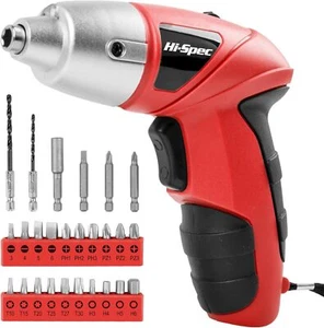 27pc 3.6V Cordless Rechargeable Electric Screwdriver Set with Bits - Picture 1 of 6
