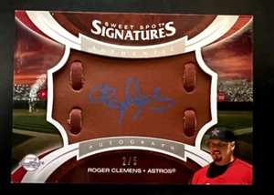 Roger Clemens Astros 2006 cubierta superior guante automático #2/5 B34G - Imagen 1 de 2