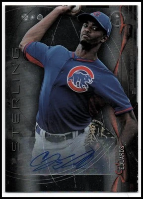 B6709- 2014 Bowman Sterling Prospect Autographs #BSPACE C.J. Edwards Auto -NM-MT - Image 1 of 2