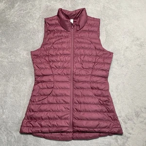 Lululemon Vest Womens 4 Purple Pack It Down Lightweight Packable Travel Goose - Picture 1 of 10