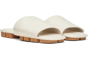 Neu! Bottega Veneta Off Shore' Slide Sandalen weiß Herren 9 US 43 EU $ 990 neu - Bild 1 von 5