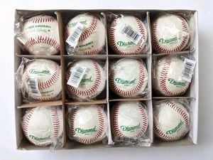 Diamond USSSA DOL-1 Kork Gummikern Vollnarbenlederbezug 12 Baseballs - Bild 1 von 4