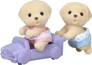 EPOCH Sylvanian Families Labrador Twins Doll I-116 Doll House Doll & Furniture - Picture 1 of 2